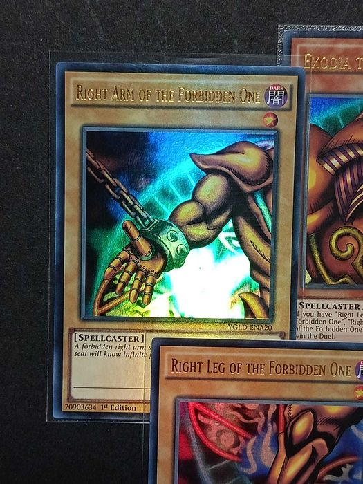 Yu-Gi-Oh! 'Set Completo da Exodia' (5 Ultra Rares) - YGLD-A17/A18/A19/A20/A21 - Exodia the Forbidden One - Cartas de 2015