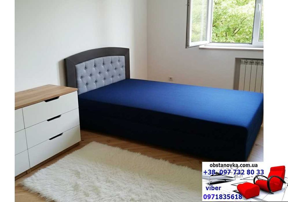 Ліжко диван Адель на підйомному механізмі з матрацом ortop вся Україна