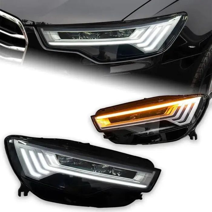 Audi A6 C7 2012–2015 Reflektory Przednie LED DRL Dynamiczny Kierunkowskaz Komplet