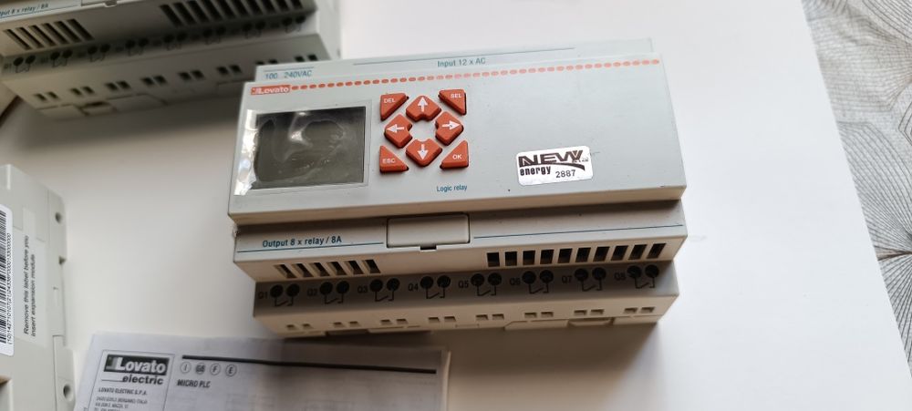 Przekaźnik programowalny,PLC, sterownik lovato LRD, lader, drabinkowy