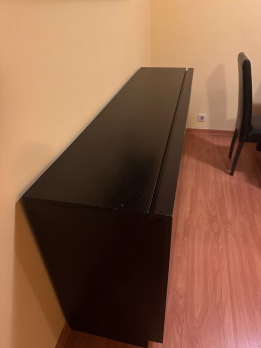 Aparador Castanho Escuro – 1,80 m + 2 Prateleiras