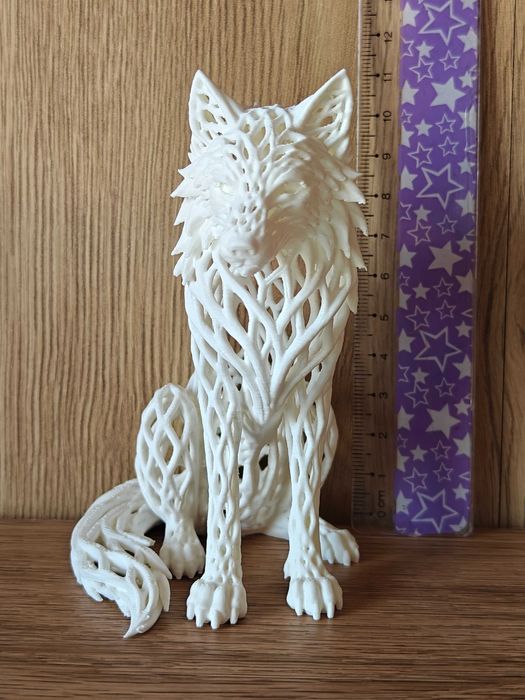 Lobo branco decorativo