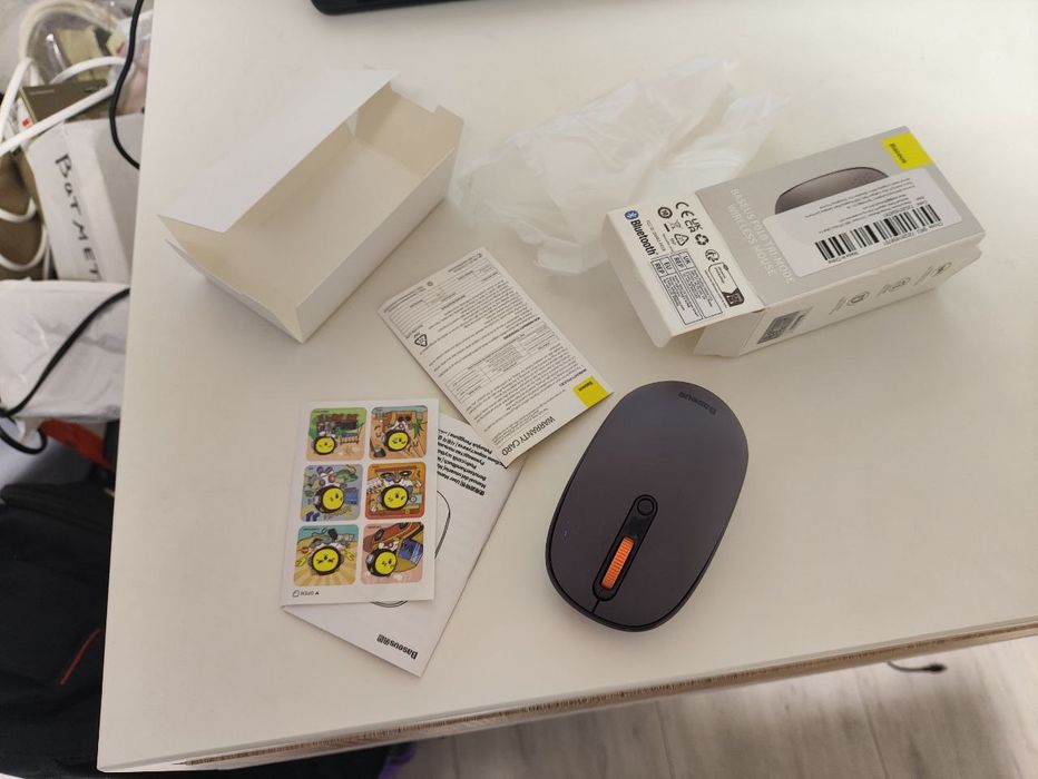 Бездротова  Baseus F01B Tri-Mode Wireless Mouse 2.4G/BT1+BT2 сіра
