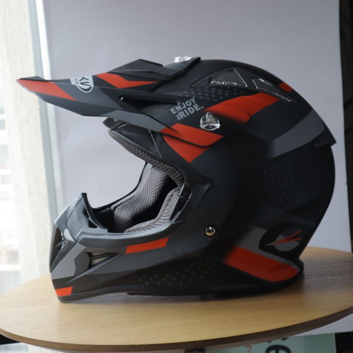 Мото шолом дитячий кросовий ендуро ATV з окулярами і підшоломником