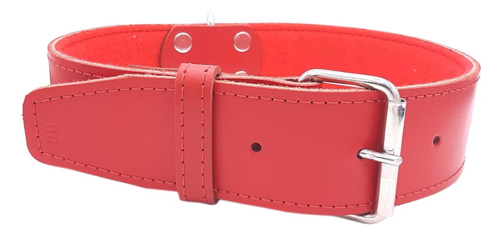 Obroża Dla psa Skórzana Gruba Mocna Skóra Naturalna 5cm/60cm DINO