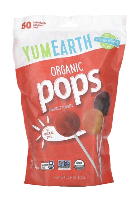 Льодяники YumEarth, конфеты леденцы на палочке,цукерки натуральнi