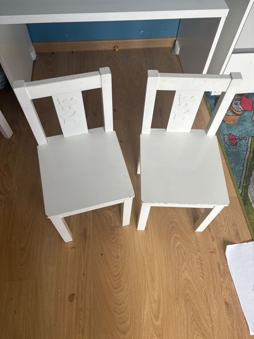 IKEA Kritter krzesła i stół biurko