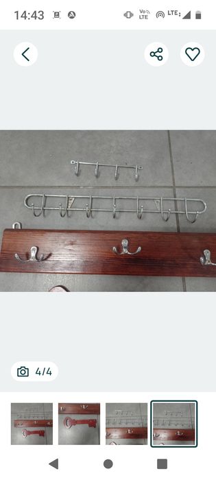 Sprzedam drewniane i metalowe wieszaki.