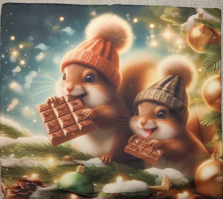 Komplet przepięknych poszewek świątecznych