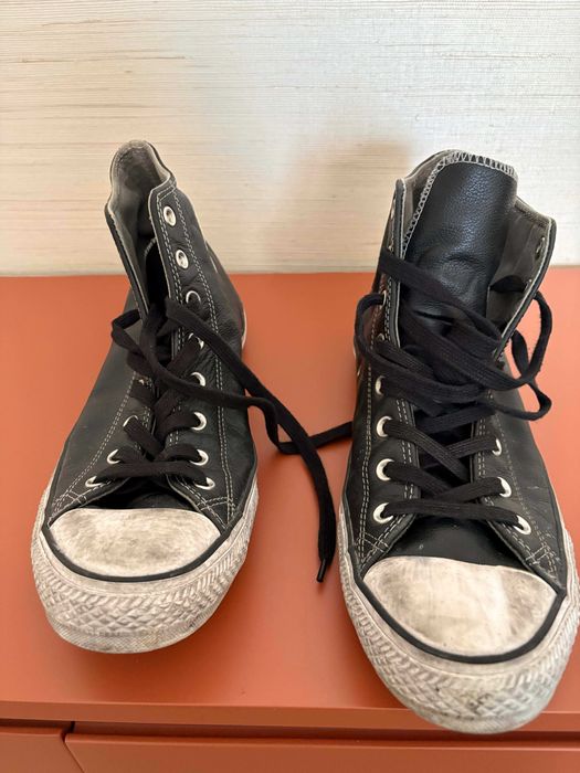 Botas Converse Chuck Taylor All Star Vintage Leather Pretas