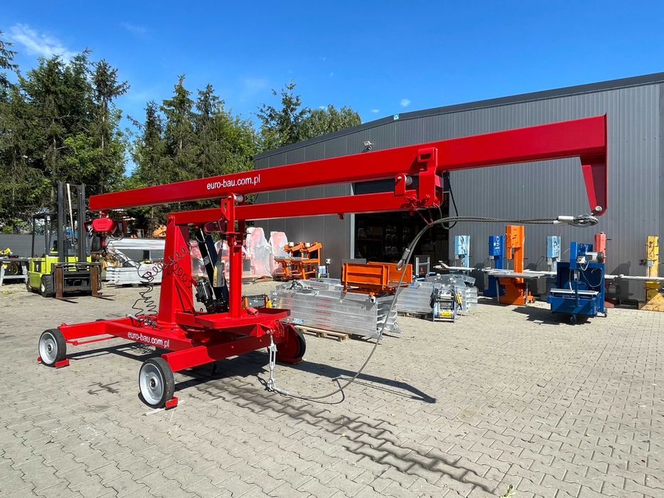 Mini dźwig Żuraw Steinweg Bocker MK- 300 do murowania silki bloczków