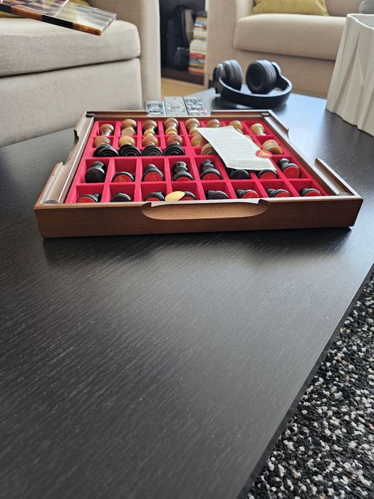 Tabuleiro de Xadrez e Damas Italiano