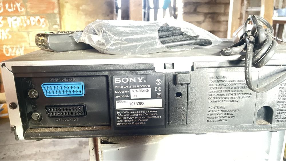 Leitor de casete VHS Sony