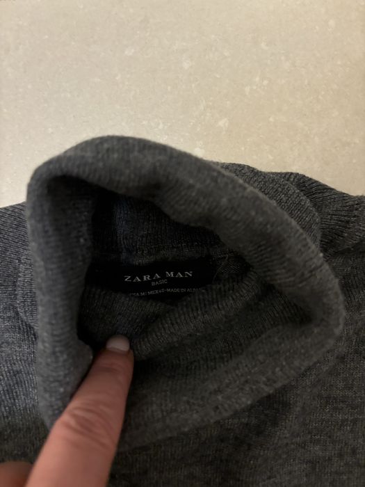 Szary golf zara men uniwersalny