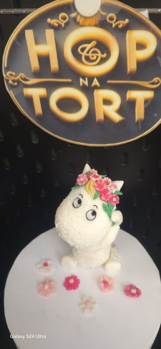 Muminek muminki figurki z masy cukrowej ozdoby na tort
