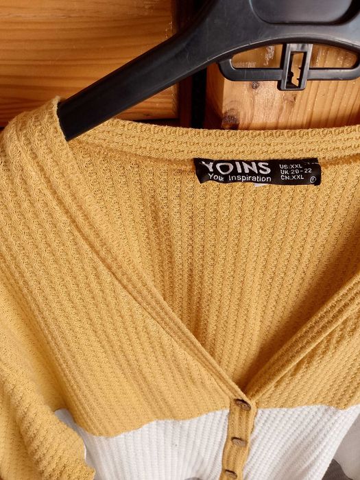 Sweter w paski xxl