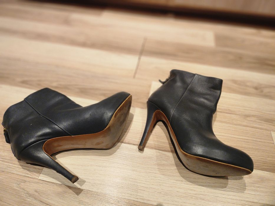 Botki skóra naturalna Stradivarius 37