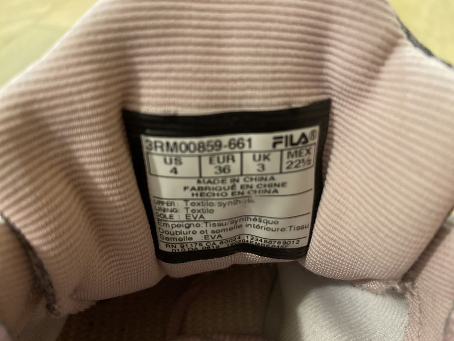 Sapatilhas Fila cor de rosa tamanho 36 para corrida