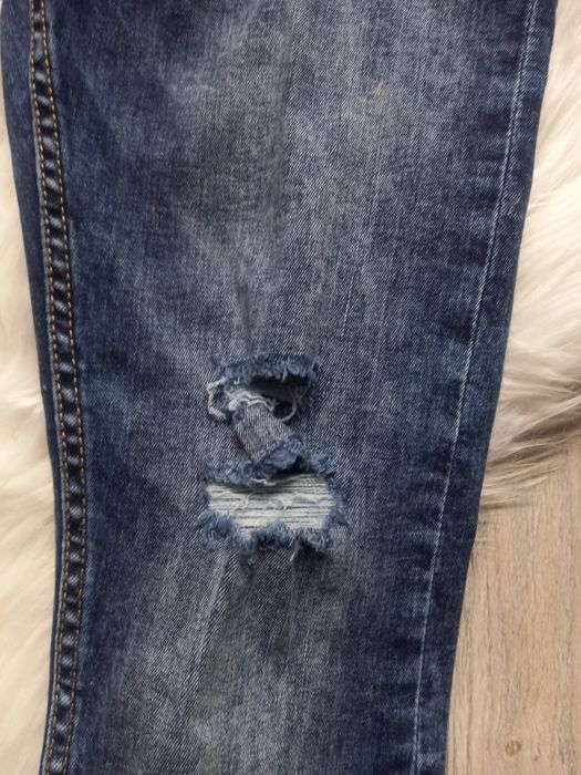 Spodnie meskie  jeans przetarcia Black Label M roz 38 Mex 30 rurki