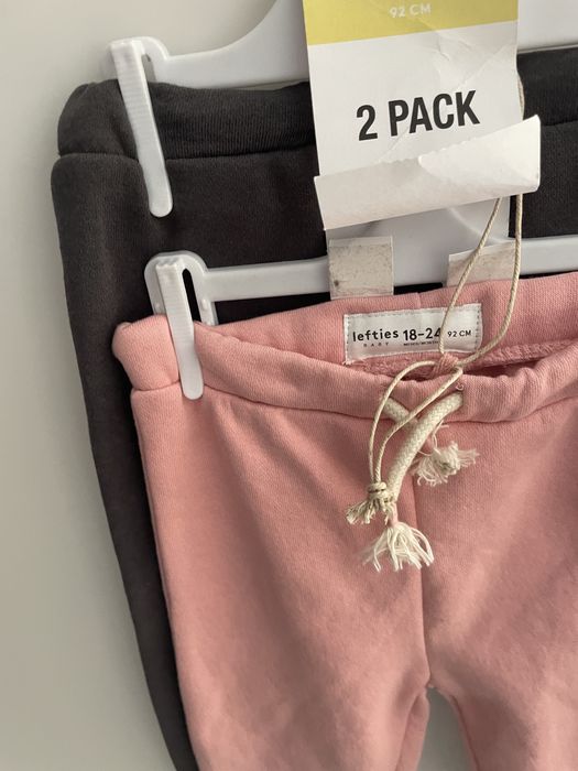 Mini paka ubranek, 4 sztuki, 2x body H&M i 2x spodnie dresowe Lefties
