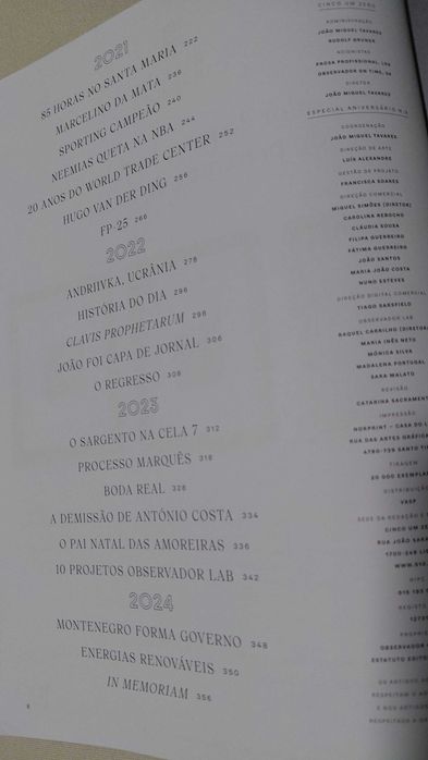 Revista  Observador  Especial Aniversário 2014/2024