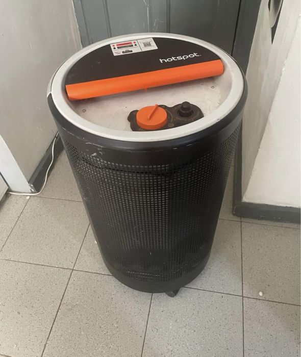 Aquecedor a gas con botija prio