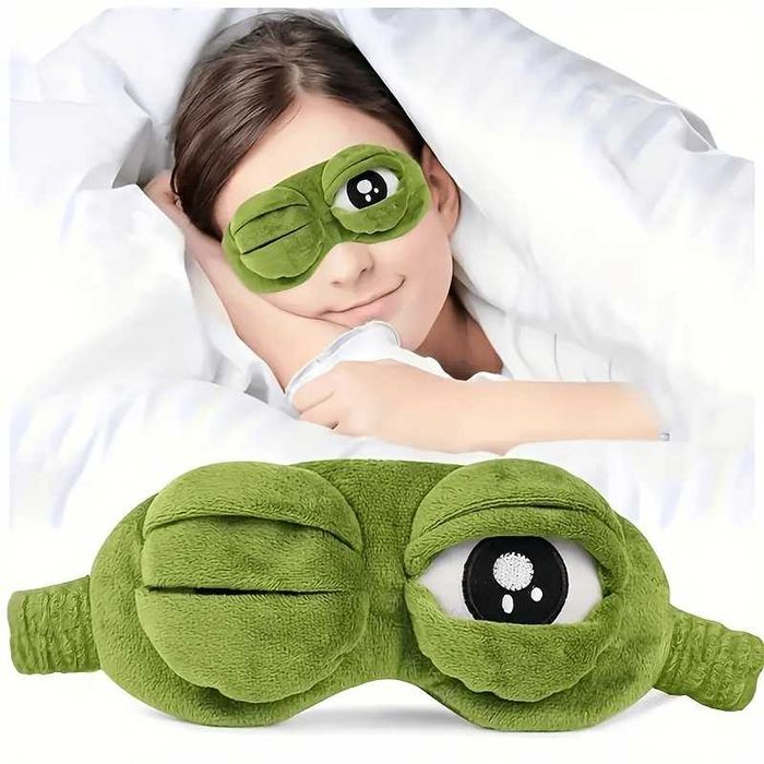 Mięciutka żabka – maska na oczy do spania Soft Frog
