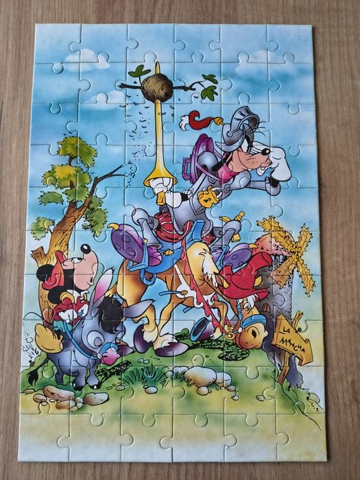 Puzzle Trefl 60, Disney, Myszka Miki, kompletne, lata 90-te
