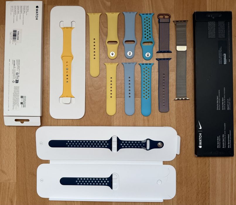 Ремінець Apple Watch Sport Band, Nike, Milanese Loop Gold, Woven Nylon, 38/40/41/42(10-серії) мм, Новий, Оригінал