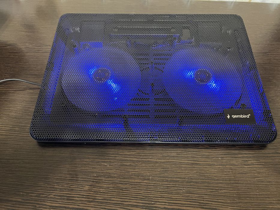 Охолоджуюча підставка для ноутбука Gembird NBS-2F15-01 Black 15,6"