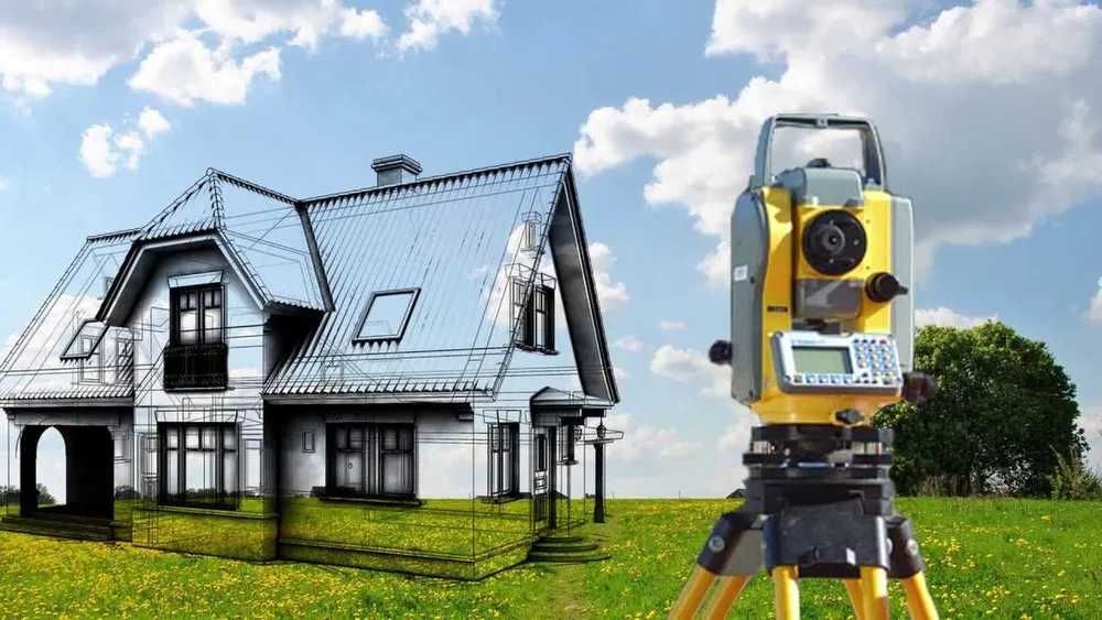 Геодезія, Котеджі, Будівництво, Виніс меж земельної ділянки, Палі Сваї