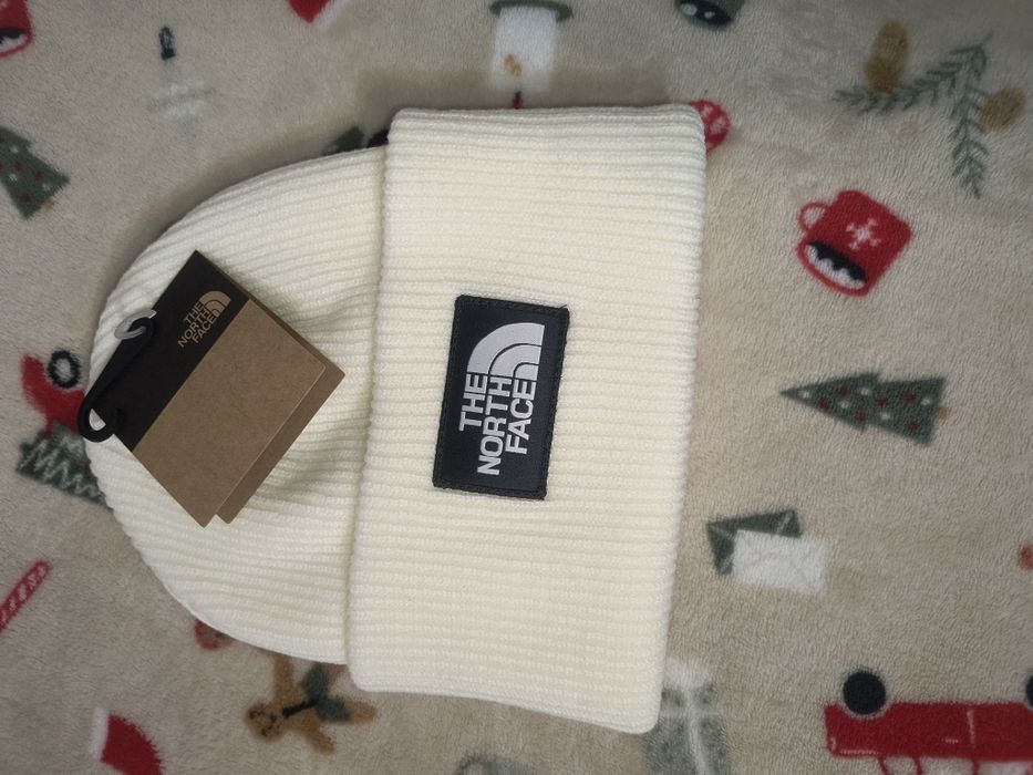 Czapka zimowa The North Face kremowa
