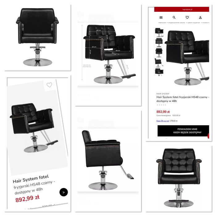 Sprzedam foteli fryzjerski