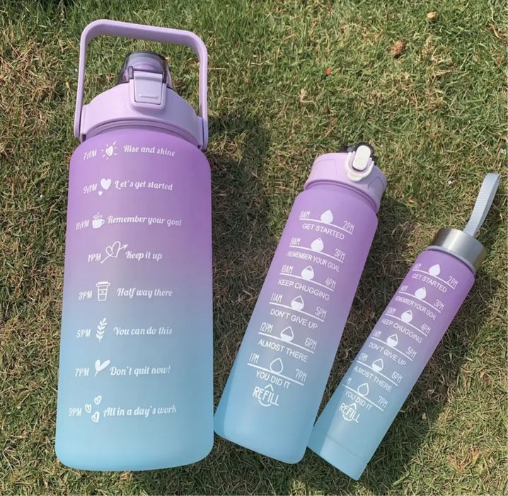 Kit de garrafas com 3 garrafas