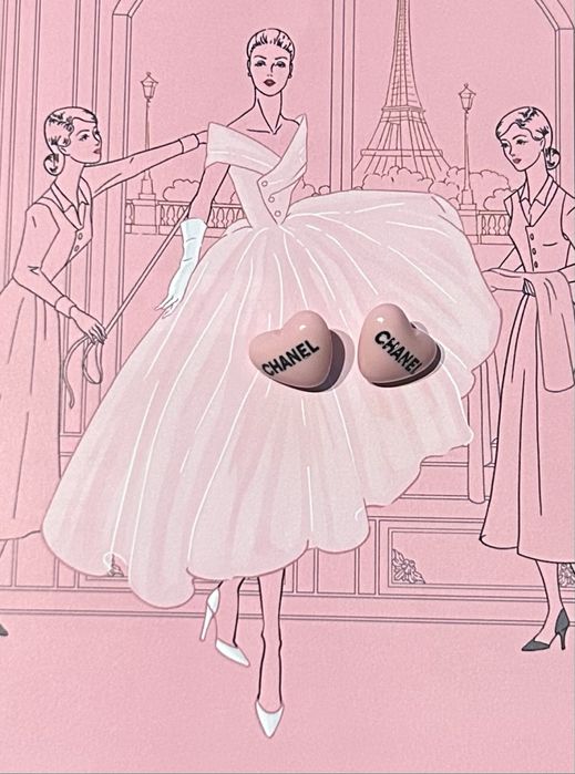 Logowane guziczki serduszka, cena dotyczy 1 sztuki