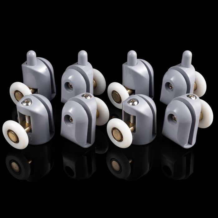 Ролики дверей душової кабіни Набір 8 шт діаметр коліс 23мм і 25мм