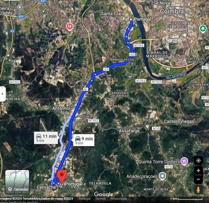 Terreno para construção em Cernache, 5000 m2