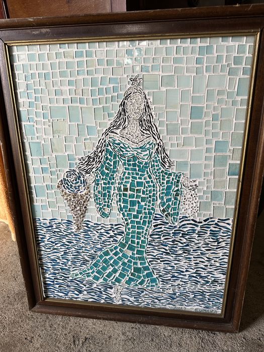 Quadro feito com vidro