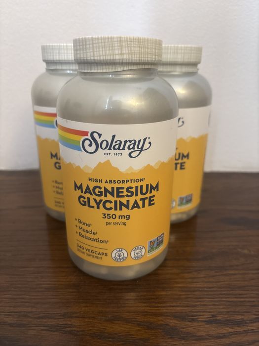 Magnez o wysokiej przyswajalności, 240 kapsułek roślinnych, 3 opakowania