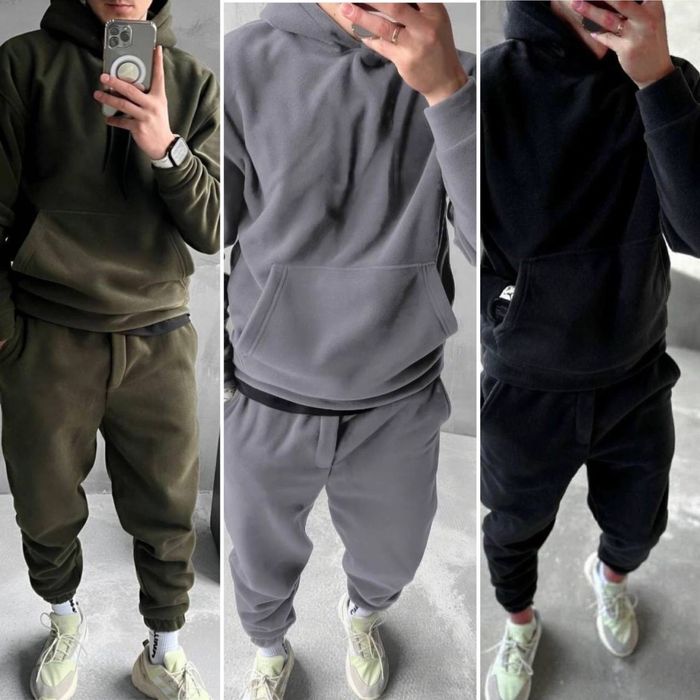 Дуже теплий чоловічий костюм флісовий двосторонній