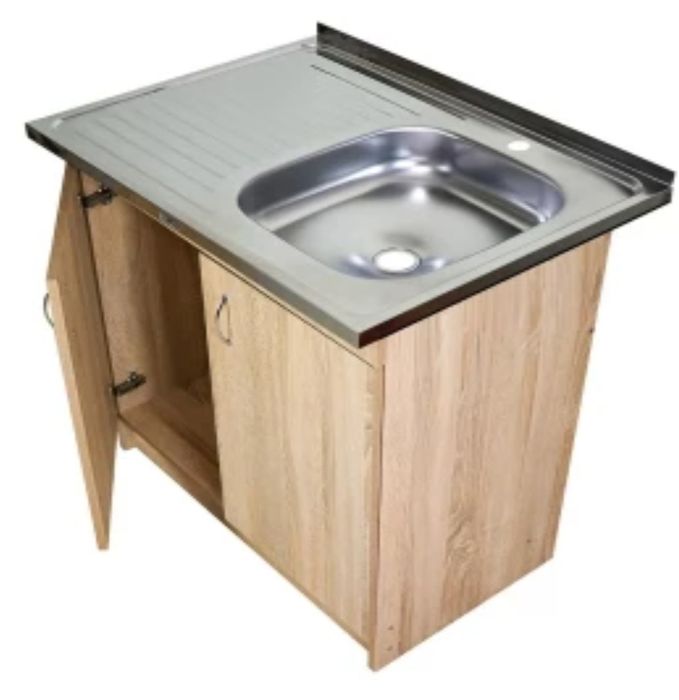 Тумба з мийкою з нержавіючої сталі