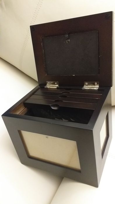 Caixa madeira arrumação fofos