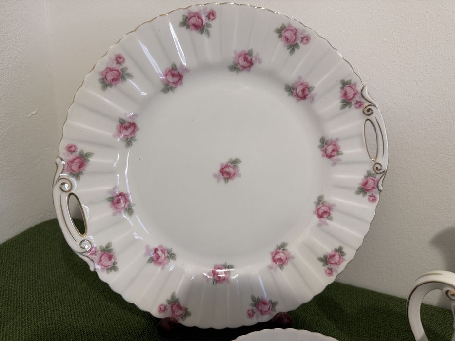 Tułowice Tillowitz stara porcelana w  róże