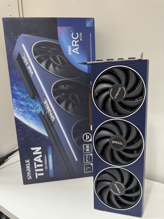UNIKAT: Sparkle Intel Arc A770 TITAN OC | 16GB VRAM | AI / LLM / Rendering