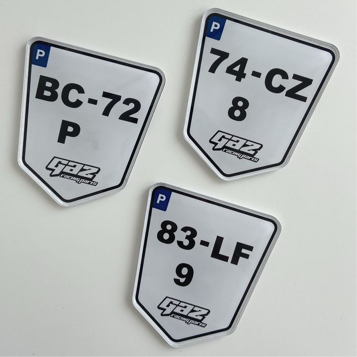 Matrícula Enduro em Acrílico Personalizada