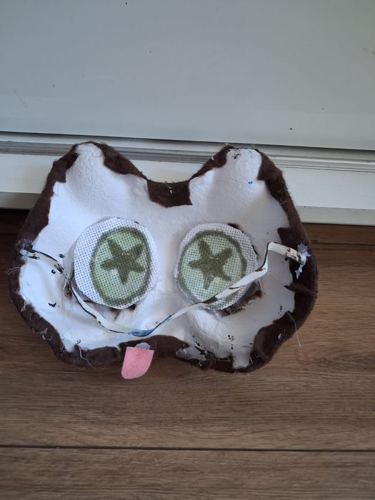 Maska halloween pies kot miś niedzwiedz therian furry