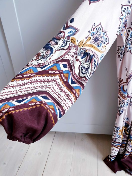 Nowa sukienka boho bufiasty balonowy rękaw 36 38 Tressore