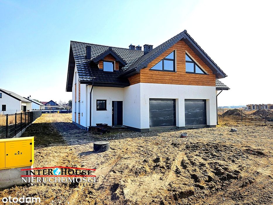 Nowy deweloperski 5pok, garaż, duża działka (514 m2), blisko jeziora