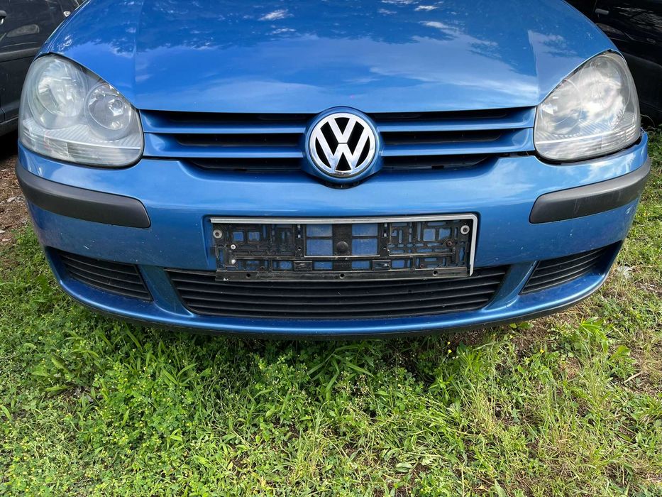 zderzak atrapa przód przedni vw golf v 5 1k0 2003 -2009 hatchback lc5g niebieski kompletny