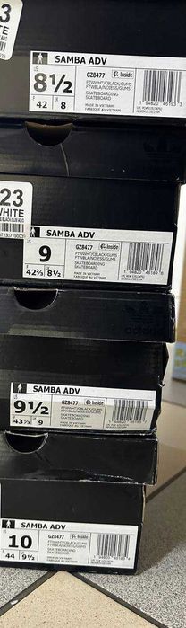 Шкіряні кеди Adidas Samba ADV 43 - 44 розмір GZ8477 кроссовки кросівки